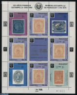 Paraguay 1989 150 Years Stamps M/s, Mint NH, Stamps On Stamps - Briefmarken Auf Briefmarken