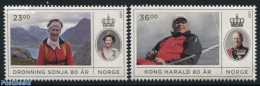 Norway 2017 Royal Couple 80 Years 2v S-a, Mint NH, History - Kings & Queens (Royalty) - Ungebraucht