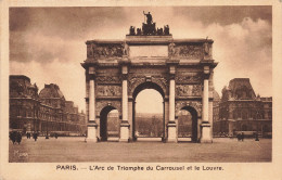 75-PARIS-ARC DE TRIOMPHE DU CARROUSEL-N°T5322-H/0391 - Arc De Triomphe