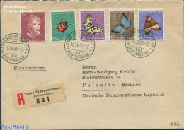 Switzerland 1953 Registered Envelope To Germany, Postal History - Cartas & Documentos