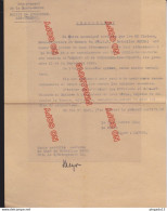 Fixe WW2 Résistance ? Libération ? Document à étudier Mairie Bussières Les Belmont Certificat 18 Novembre 1944 - 1939-45