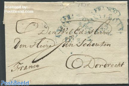 Netherlands 1834 Folding Cover To Dordrecht, Postal History - ...-1852 Precursori