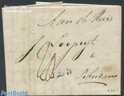 Netherlands 1847 Folding Letter To The Mayor Of Schiedam, Postal History - ...-1852 Precursori