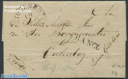 Netherlands 1841 Folding Cover From Den Bosch To Culomborg, Postal History - ...-1852 Precursores