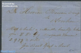 Netherlands 1872 Folding Letter To Arnhem, Postal History - Brieven En Documenten
