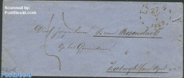 Netherlands 1863 Little Envelope To Katwijk, Postal History - Covers & Documents