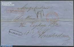 Netherlands 1866 Folding Cover To Amsterdam, Postal History - Lettres & Documents