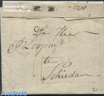 Netherlands 1822 Folding Letter To The Mayor Of Schiedam, Postal History - ...-1852 Préphilatélie