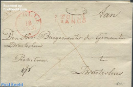 Netherlands 1830 Folding Letter, Postal History - ...-1852 Préphilatélie