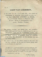 Netherlands 1844 List Of Stolen Goods Leeuwarden, Postal History - ...-1852 Precursores