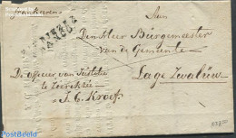 Netherlands 1829 Folding Criminal Report, Postal History - ...-1852 Préphilatélie