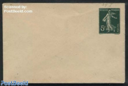 France 1907 Envelope 5c (107x71mm), Unused Postal Stationary - Brieven En Documenten