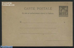 France 1883 Postcard 10c, Unused Postal Stationary - 1859-1959 Cartas & Documentos