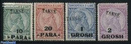 Albania 1914 Postage Due Overprints 4v, Unused (hinged) - Albania
