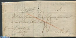 Netherlands 1828 Folding Letter With A List Of Stolen Goods., Postal History - ...-1852 Préphilatélie