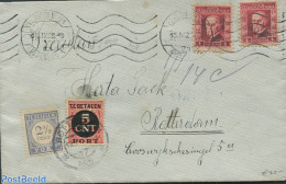 Netherlands 1925 Envelope To Rotterdam, Postage Due 2.5 And 5 Cent., Postal History - Lettres & Documents