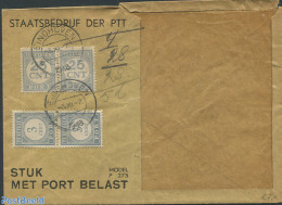 Netherlands 1948 Envelope From Holland, Postage Due 2x25cent And 2x3cent, Postal History - Cartas & Documentos