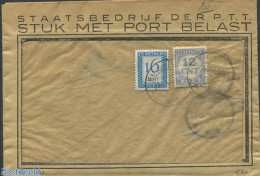 Netherlands 1948 Envelope, Postage Due 16cent And 12cent, Postal History - Cartas & Documentos