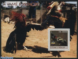 Sao Tome/Principe 2003 Poultry S/s, Mint NH, Nature - Birds - Poultry - Sao Tome And Principe