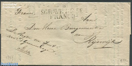 Netherlands 1827 Suspect Description From The Hague To Rijswijk, Postal History - ...-1852 Préphilatélie