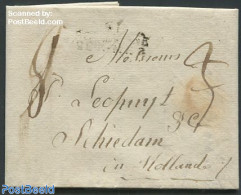 Netherlands 1815 Folding Letter To The Mayor Of Schiedam, 1815. Amsterdam To Schiedam, Postal History - ...-1852 Préphilatélie