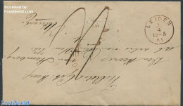 Netherlands 1865 Folding Cover From Leiden To Utrecht, Postal History - Brieven En Documenten