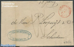 Netherlands 1867 Folding Invoice To The Mayor Of Schiedam From Maastricht, Postal History - Briefe U. Dokumente