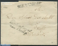 Netherlands 1820 Folding Cover From The Hague To Zwolle, Postal History - ...-1852 Préphilatélie