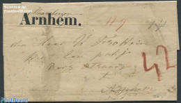 Netherlands 1859 Folding Letter From Elst To Anrhem, Postal History - Covers & Documents