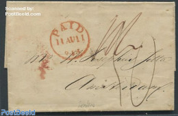 Netherlands 1843 Folding Cover To Amsterdam, Postal History - ...-1852 Precursores