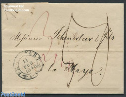 Netherlands 1848 Folding Cover From Frankfurt To The Hague, Postal History - ...-1852 Préphilatélie