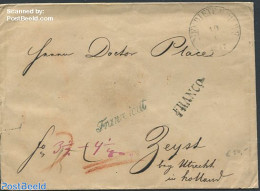 Netherlands 1847 Envelope From Maastricht To Utrecht, Postal History - ...-1852 Precursores