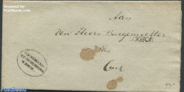 Netherlands 1814 Folding Cover To Luik, Postal History - ...-1852 Préphilatélie