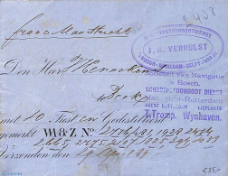 Netherlands 1884 Folding Invoice From Van Meerten En Zonen, Delft., Postal History - Storia Postale