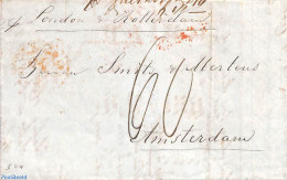 Netherlands 1847 Folding Letter From Manchester To Amsterdam, Postal History - ...-1852 Precursores