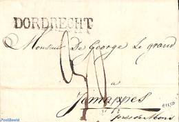 Netherlands 1848 Folding Cover From Dordrecht, Postal History - ...-1852 Préphilatélie