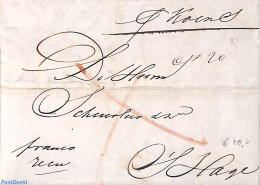 Netherlands 1846 Folding Letter To The Hague, Postal History - ...-1852 Préphilatélie