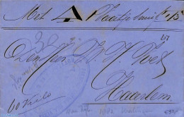 Netherlands 1882 Folding Invoice From Kralingen To Haarlem, Postal History - Covers & Documents