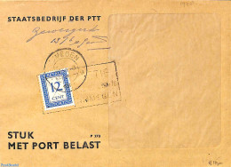 Netherlands 1948 Envelope From Nijmegen, Postage Due 12c, Postal History - Cartas & Documentos