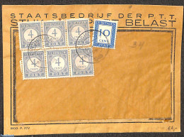 Netherlands 1948 Postage Due, 6x4c And 10c, Postal History - Lettres & Documents