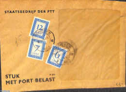 Netherlands 1953 Postage Due, 12c,7c And 6c, Postal History - Cartas & Documentos