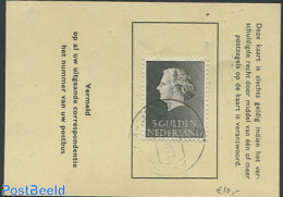 Netherlands 1955 Postbox Card With NVPH No.639, Postal History - Cartas & Documentos