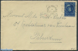 Netherlands 1955 Envelope From Rotterdam To Hilversum, With Rotterdam Mark. NVPH NO.669, Postal History - Cartas & Documentos