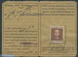 Netherlands 1949 Queen Juliana. NVPH NO.536 To Amsterdam, Postal History - Storia Postale