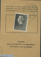 Netherlands 1955 Postbox Card With Nvph No.639, Postal History, History - Kings & Queens (Royalty) - Storia Postale