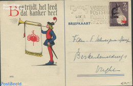 Netherlands 1955 Postcard With Nvph No.664, Postal History - Storia Postale