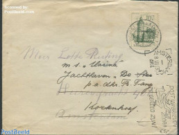 Netherlands 1951 Letter From Amsterdam With Nvph No.571, Postal History - Brieven En Documenten
