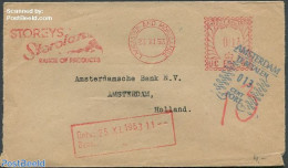 Netherlands 1953 Envelope Postage Due, Postal History - Cartas & Documentos