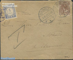 Netherlands 1921 Postage Due 5 Cent, Postal History - Briefe U. Dokumente