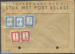 Netherlands 1956 Postage Due 2x1cent,2x40cent,7cent, Postal History - Lettres & Documents